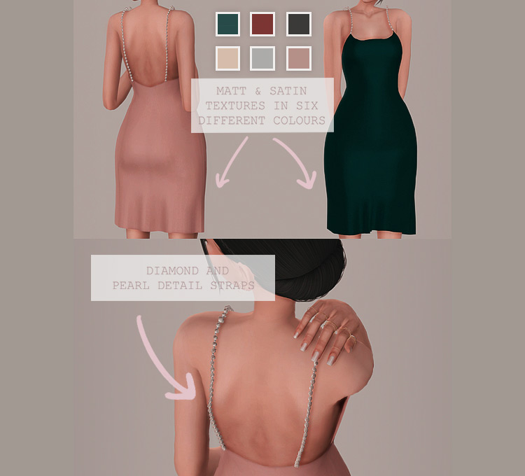 Date Night Dress Sims 4 CC