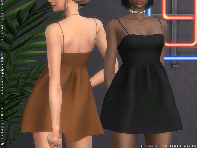 No Tears Dress Sims 4 CC