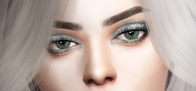 Glitter eyeshadow from The Sims 4