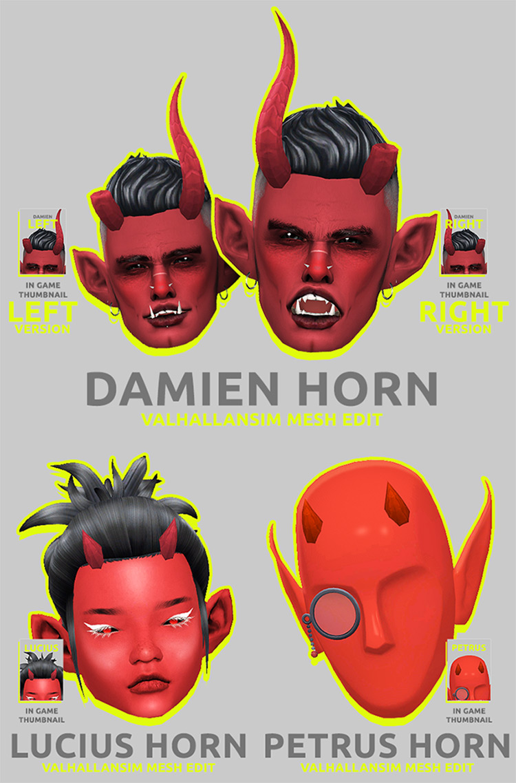 Sims 4 Demon CC   Mods  Horns  Tails  Eyes   More   FandomSpot - 38