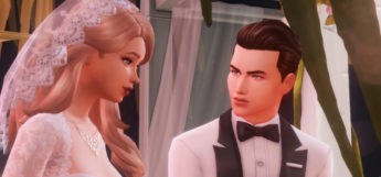 Sims 4 bride and groom screenshot