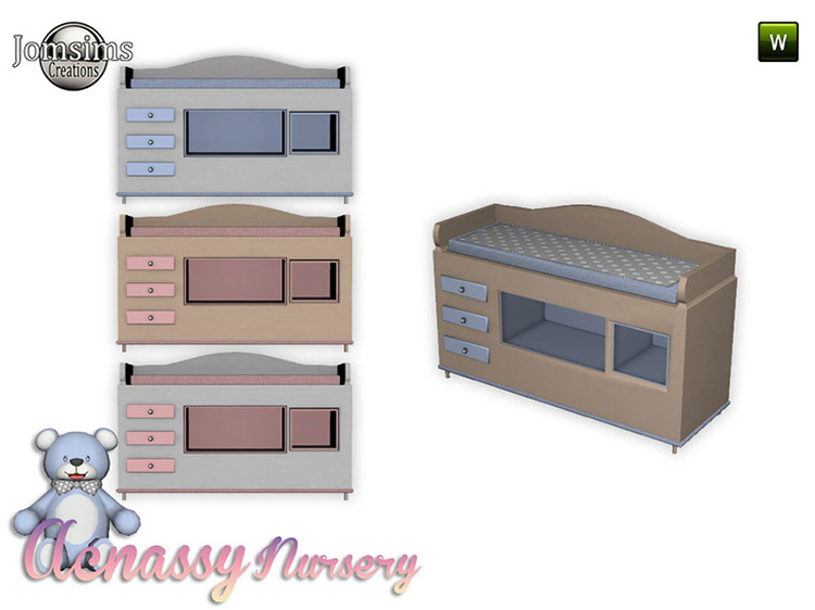 Sims 4 Changing Table CC For Babies   Toddlers   FandomSpot - 89