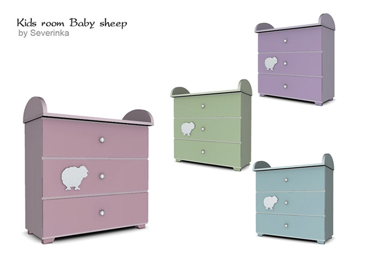 Baby Sheep Changing Table TS4 CC