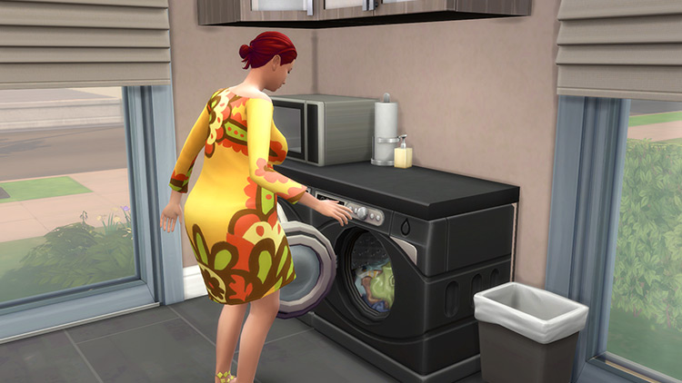 Under Counter Washing Machine and Dryer Sims 4 CC