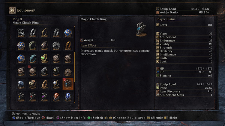 Magic Clutch Ring from Dark Souls 3