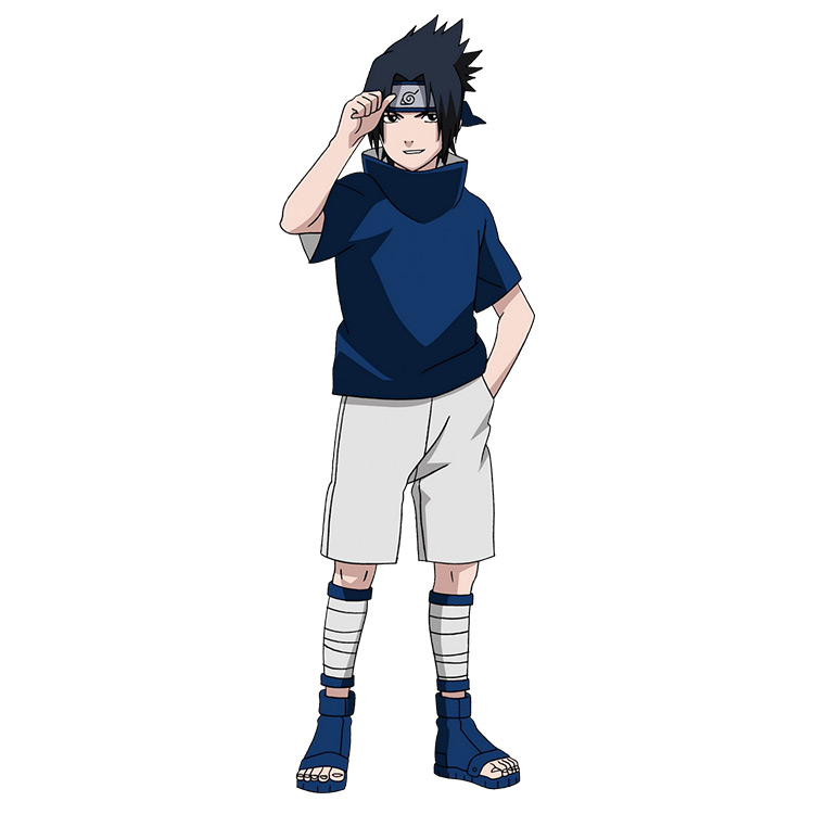 Sasuke Classic Outfit – Blue and White Naruto anime