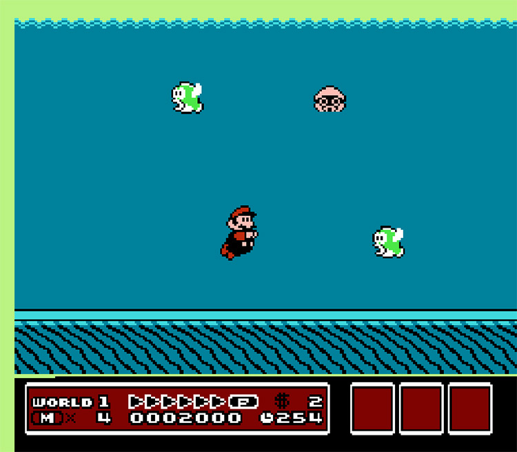 Super Mario Bros. in The Mystery of the Flying Fish screenshot