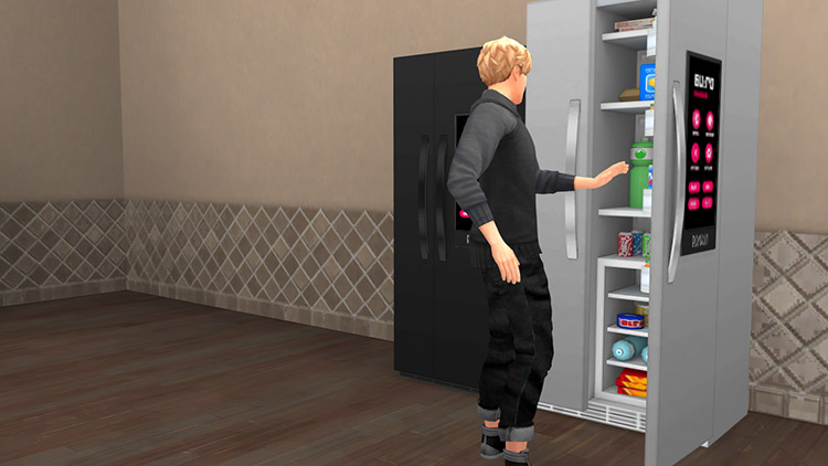 H&B Portal – Expensive Refrigerator by littledica Sims 4 CC