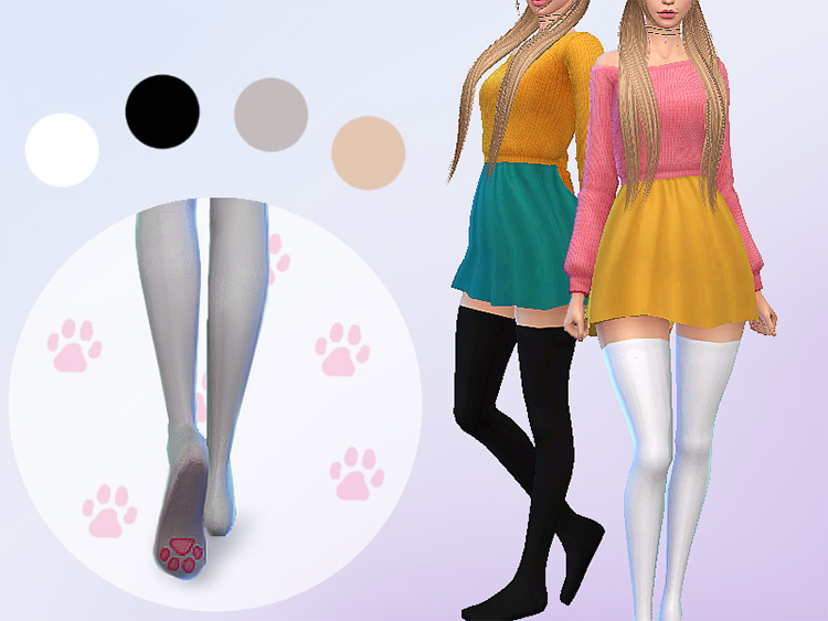 Socks | Kitty Paws by Saruin Sims 4 CC