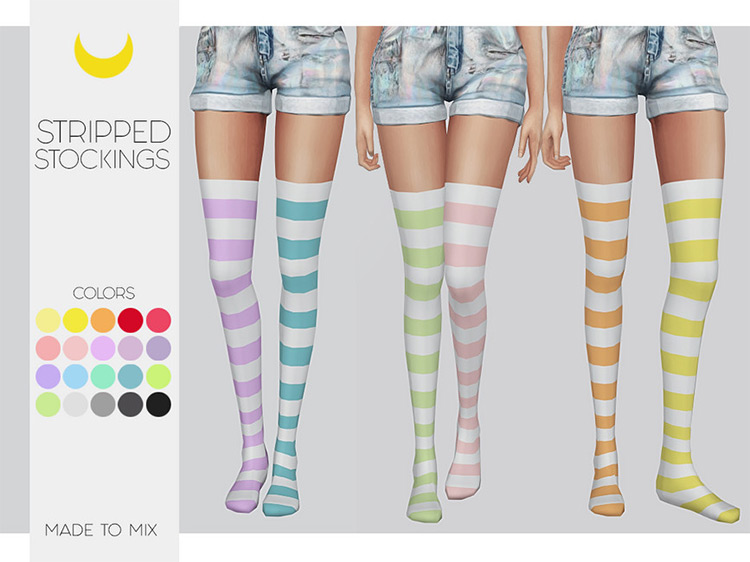 Stockings – Stripped (Both) – Made to Mix by Kalewa-a TS4 CC