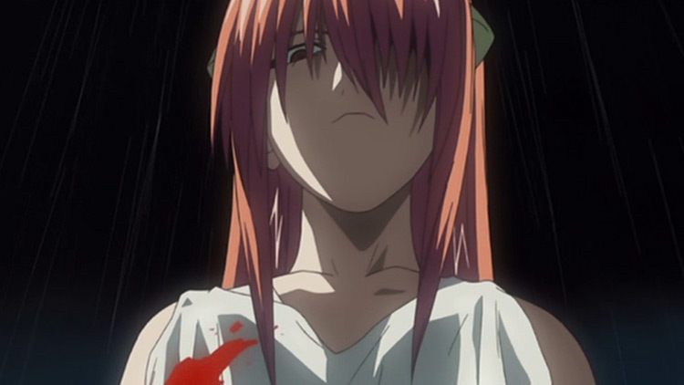 Lucy in Elfen Lied anime