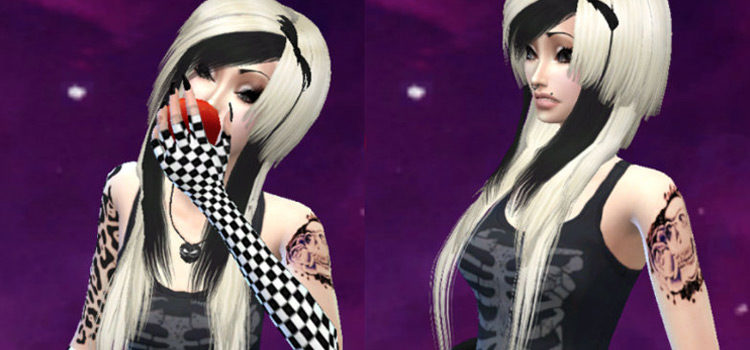 Goth Girl preview in The Sims 4