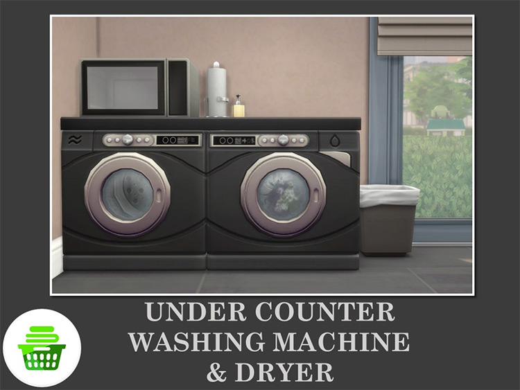 Under Counter Washing Machine & Dryer by Teknikah TS4 CC