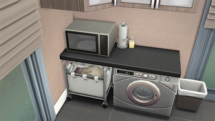 Under Counter Laundry Baskets by Teknikah Sims 4 CC