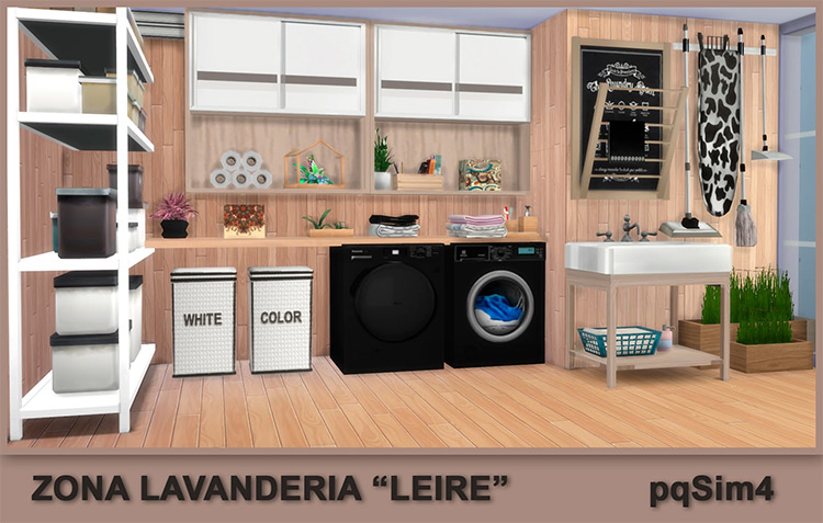 Laundry Area “Liere” by pqsim4 for Sims 4