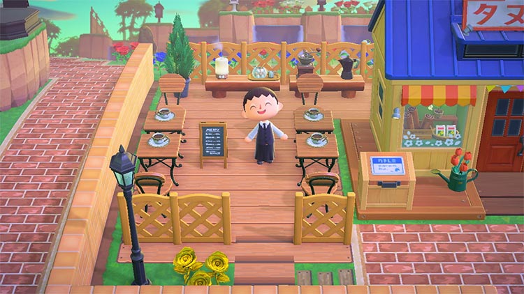 ACNH Cafe and Nook's Store Design Idea