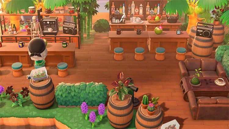 Outdoor Tiki Bar Idea for ACNH