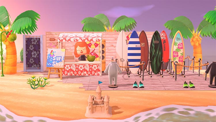 Surf Shack Idea for Animal Crossing New Horizons