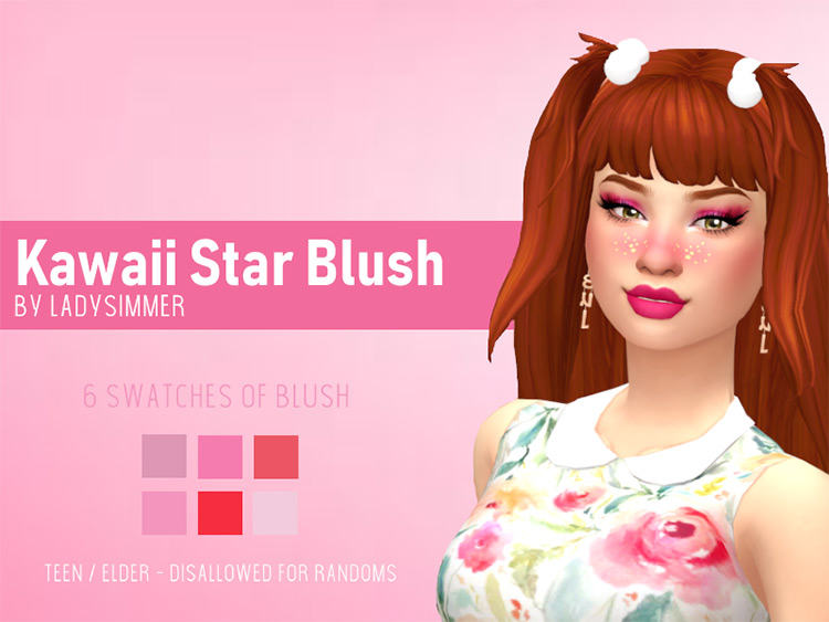 Kawaii Star Blush Sims 4 CC
