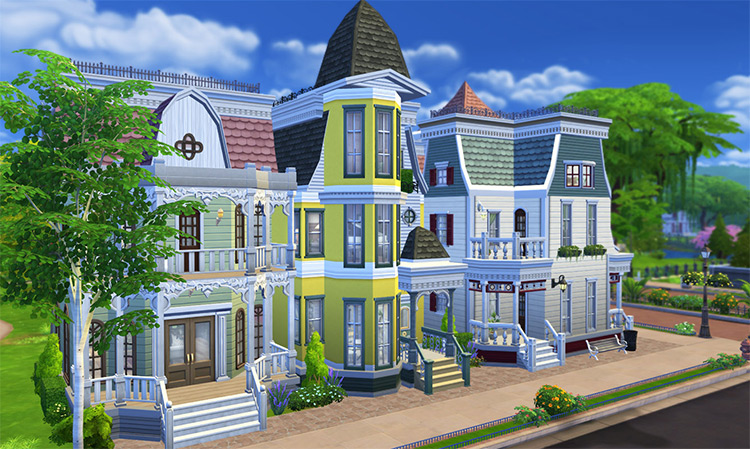 Victorian Avenue Sims 4 CC