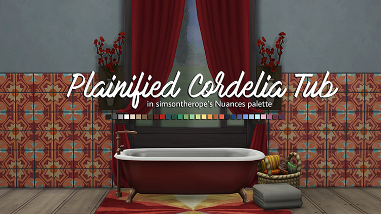 Plainified Cordelia Tub TS4 CC