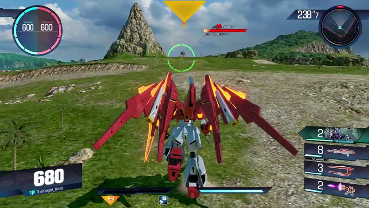 Gundam Versus video game screenshot