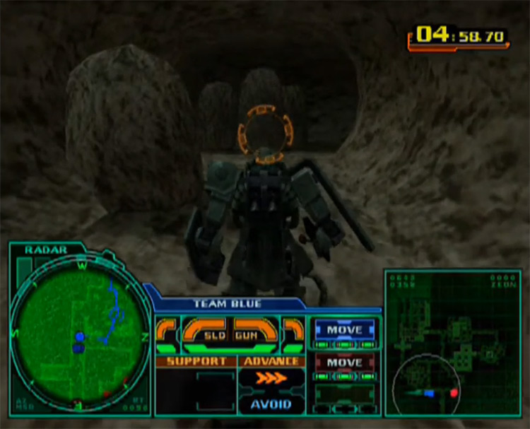 MS Gundam: Zeonic Front (2002) gameplay screenshot