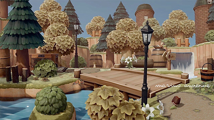 Forest Bridge Design for Animal Crossing: New Horizons