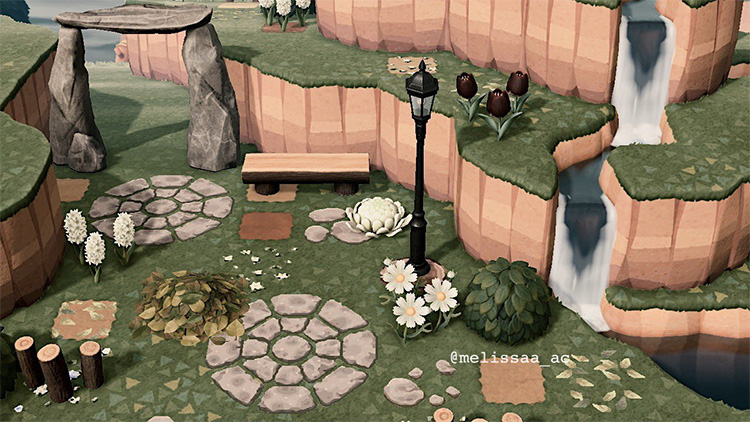 Stone Arch with Cottagecore Theme - ACNH Idea