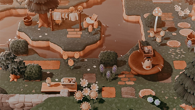 Magical Mushroom River Idea - ACNH