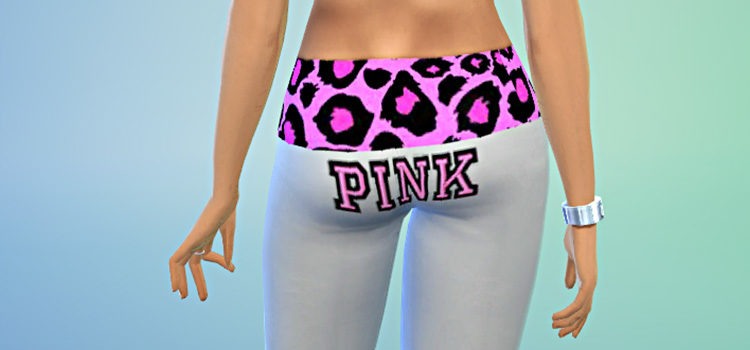 Sims 4 CC - Victorias Secret PINK Yoga Pants
