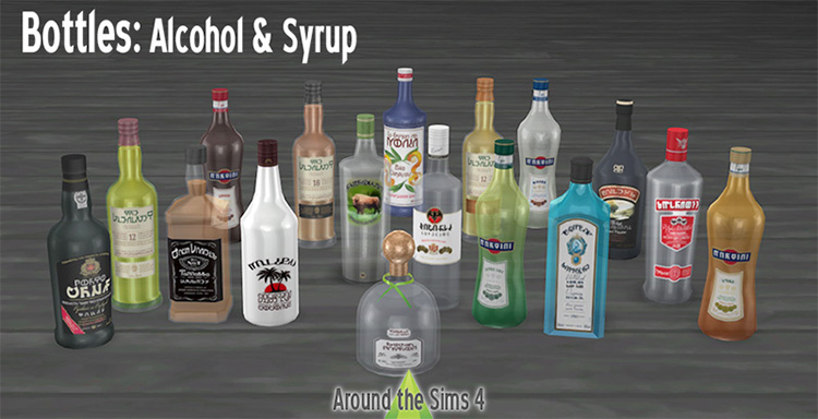 Alcohol and drinks CC for THe Sims 4