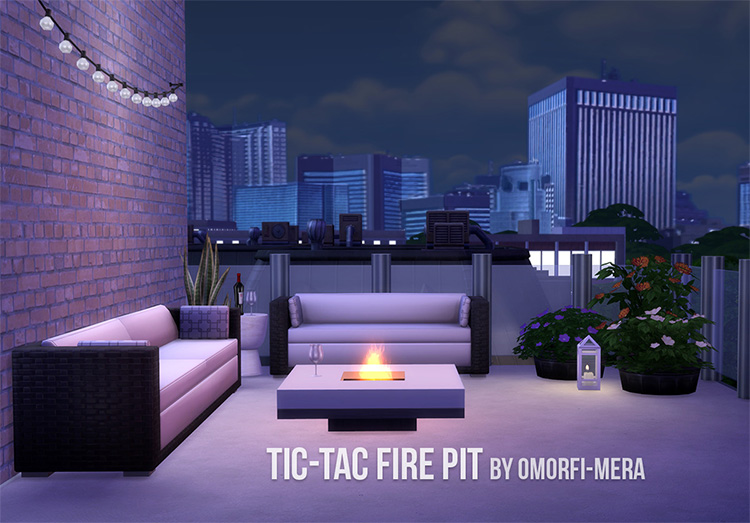 Fire Pit CC for The Sims 4