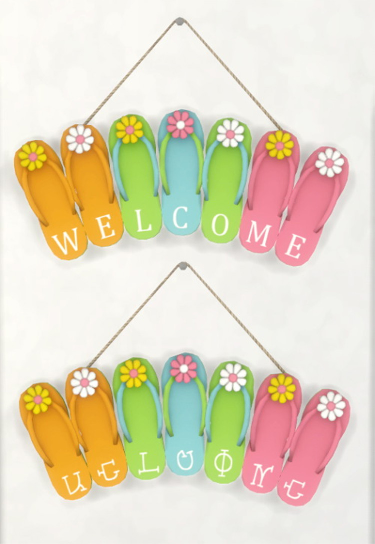 Flip Flop Welcome Signs CC