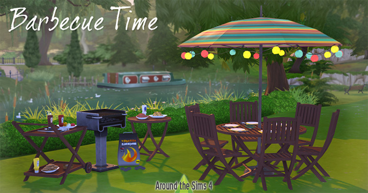 BBQ Time AroundTheSims CC Set for TS4