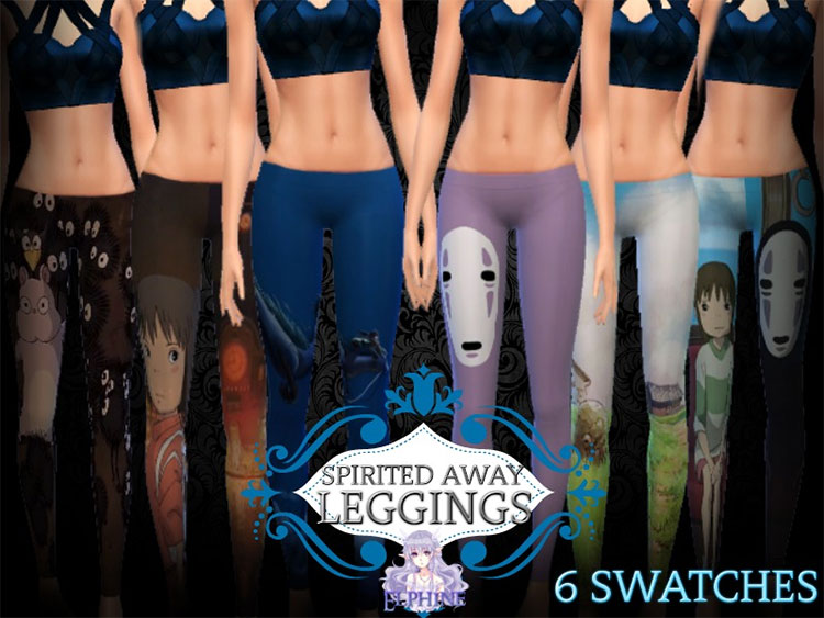 Spirited Away Leggings CC - The Sims 4