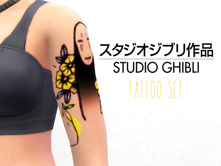 Ghibli Tattoo CC Set