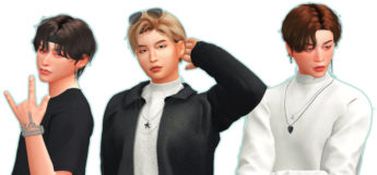 BTS characters created in TS4