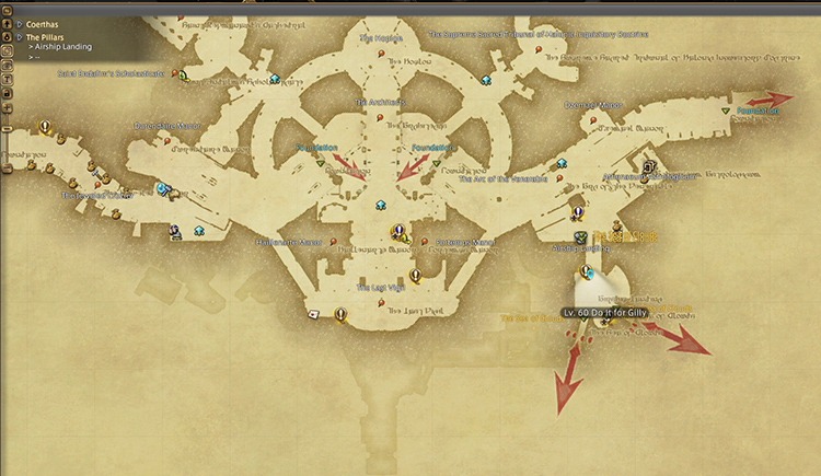 Map for Notrelchamps in FFXIV