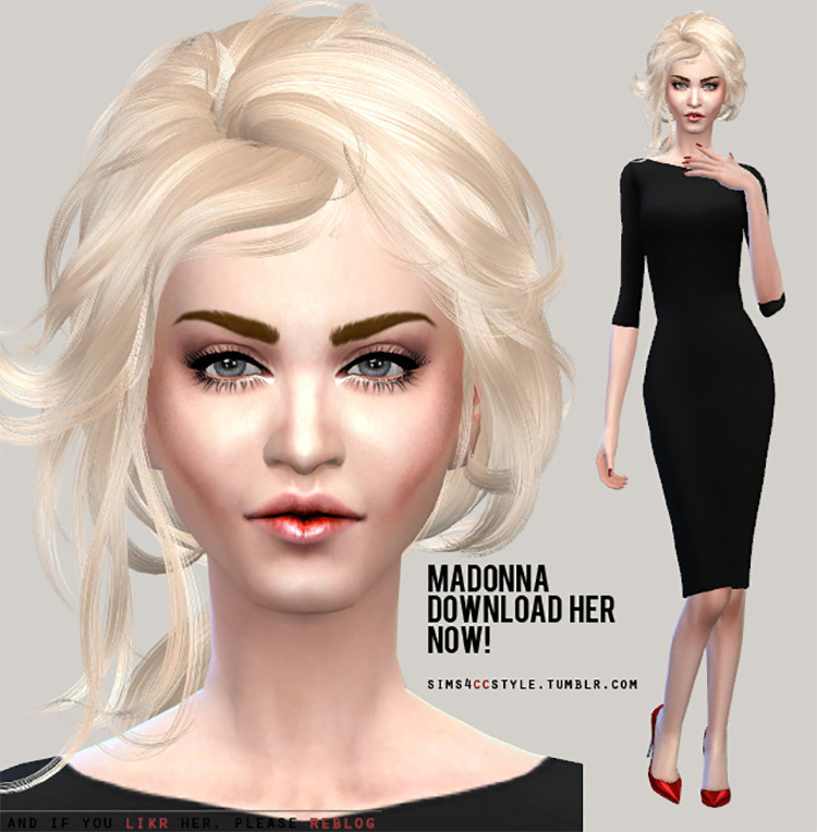 Madonna CAS Build for The Sims 4