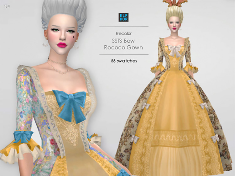 Marie Antoinette Dress (Madonna) Sims 4 CC