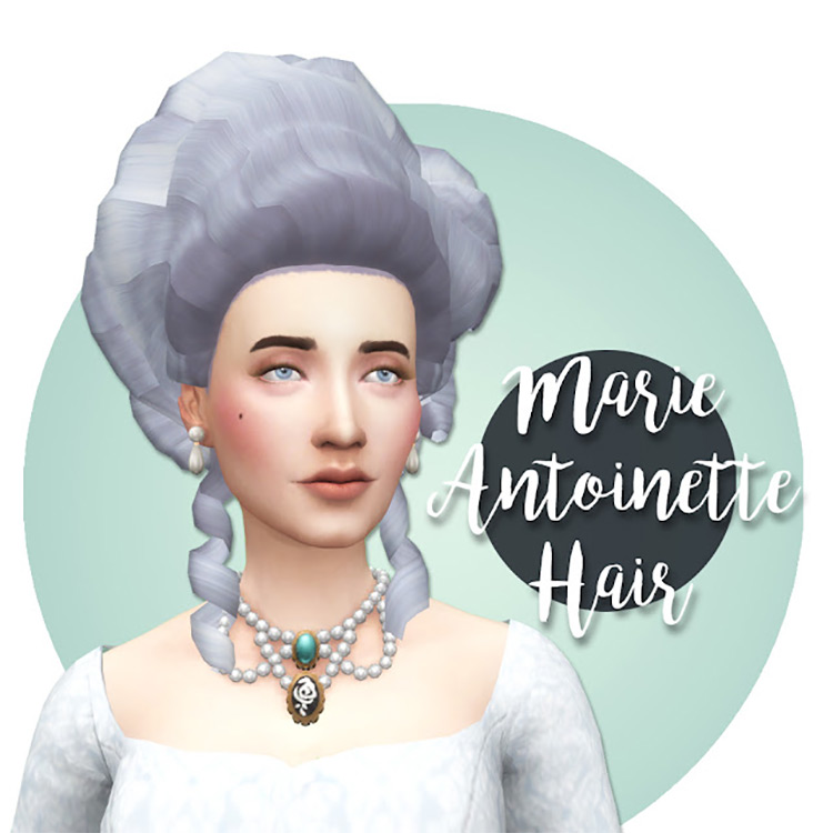 Marie Antoinette Hair (Madonna) for The Sims 4