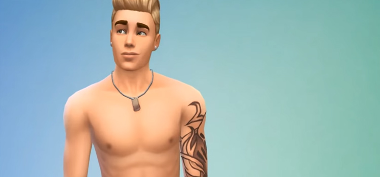 Justin Bieber Sim Build in CAS (TS4)