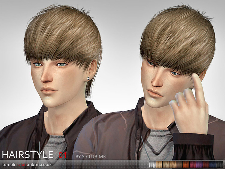 Hair #1 (Justin Bieber) for The Sims 4