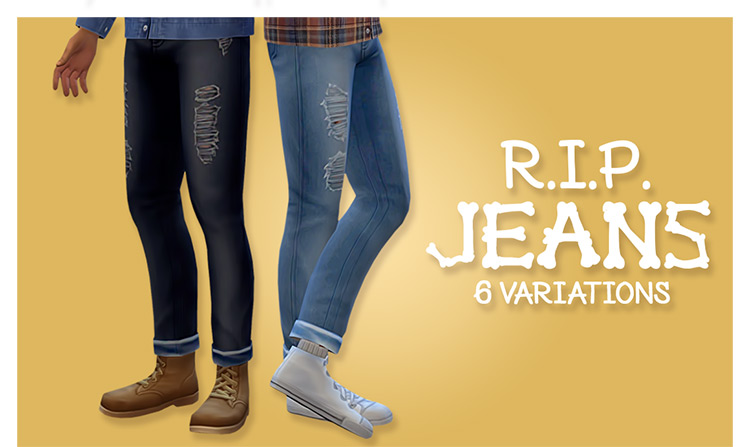 R.I.P Jeans / Sims 4 CC