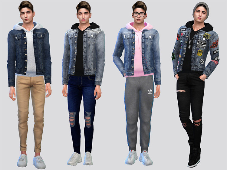 Bon Denim Hoodie Jacket / TS4 CC