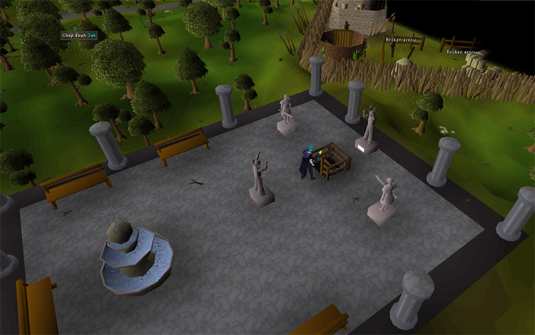 Staircase in the Temple of Ikov / Old School RuneScape
