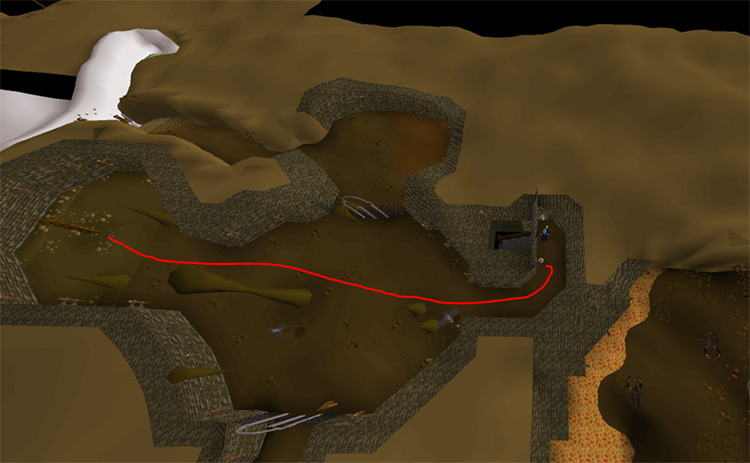 Second Staircase beneath the Temple / OSRS