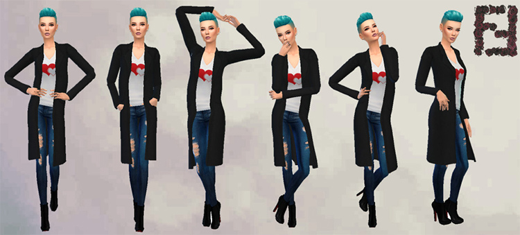 Halsey CAS (All Looks) TS4 CC