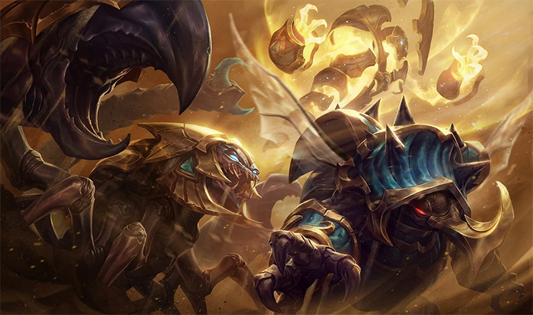 Guardian of the Sands Rammus Skin Splash Image from League of Legends
